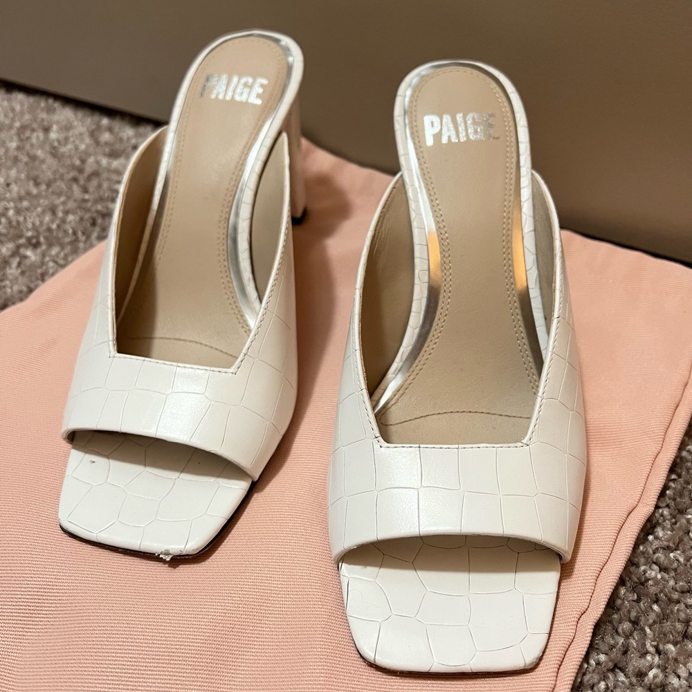 PAIGE – Lena Croc Embossed Sandal
